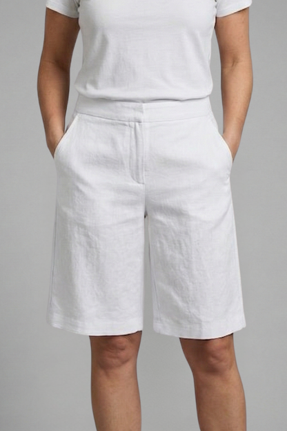Naomi | Women's High Waisted Knee Length Shorts