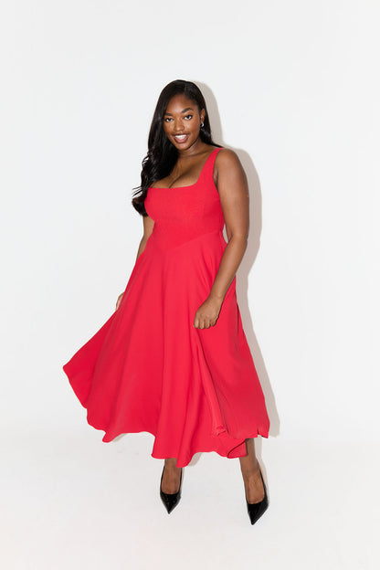 Journee | Timeless Flowy Mid-Length Dress