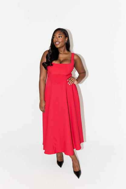 Journee | Timeless Flowy Mid-Length Dress