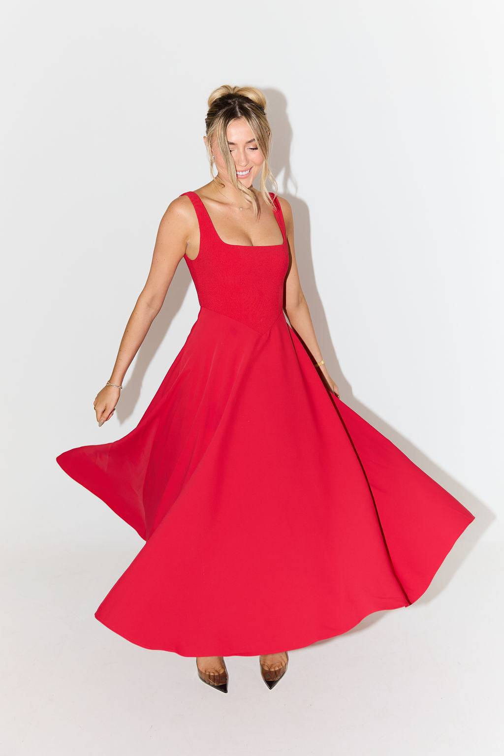 Journee | Timeless Flowy Mid-Length Dress