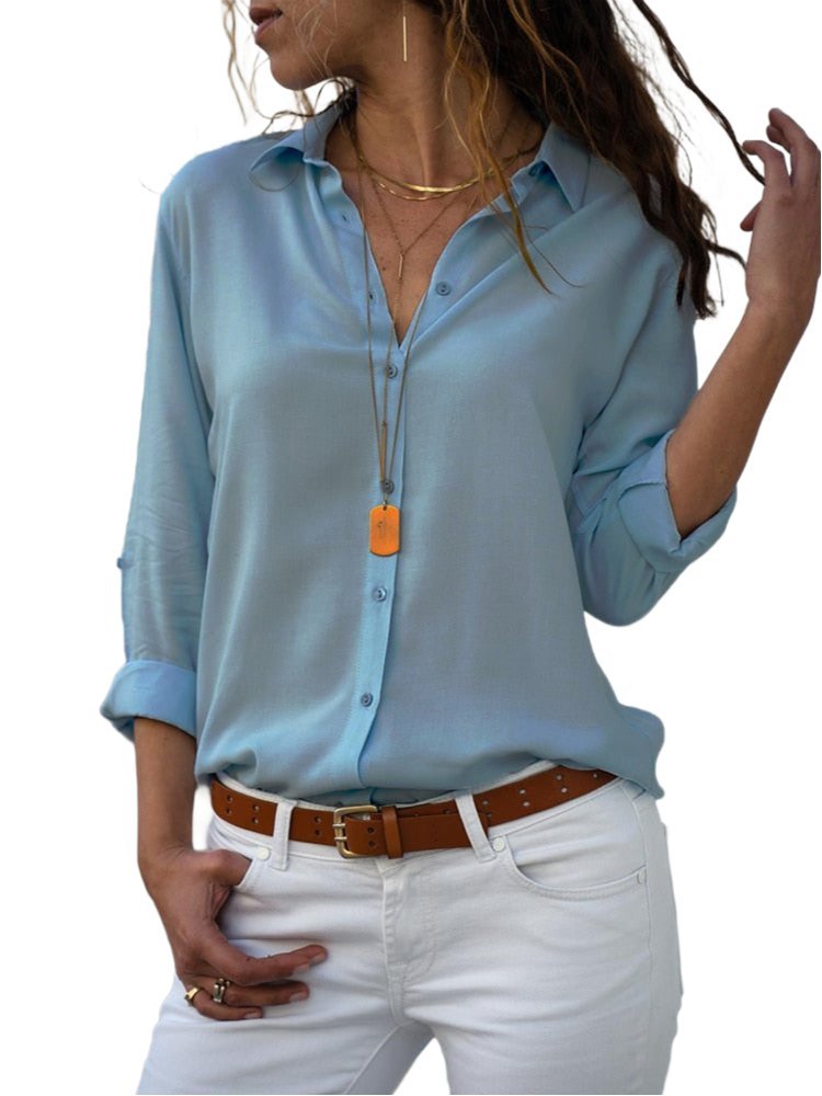 Sharon | Women's Button Down Long Sleeve Shirt
