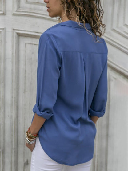 Sharon | Women's Button Down Long Sleeve Shirt