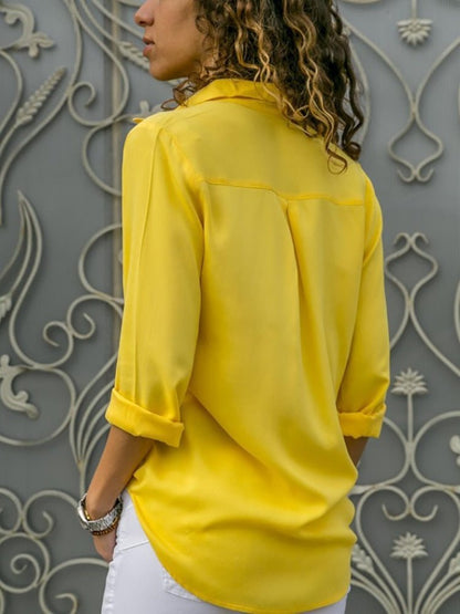 Sharon | Women's Button Down Long Sleeve Shirt