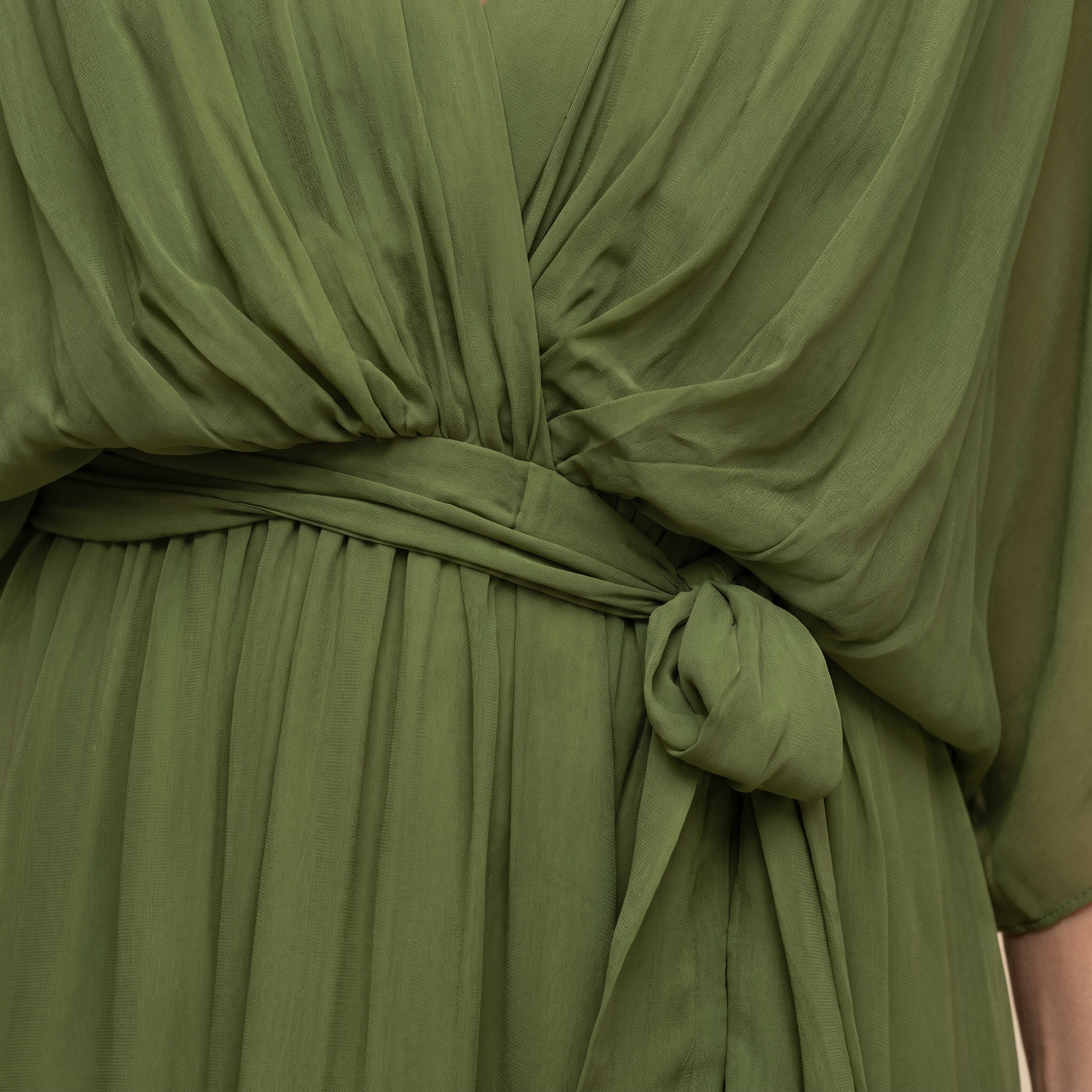 Ashley | Women's V-Neck Wrap Mid-Length Dress