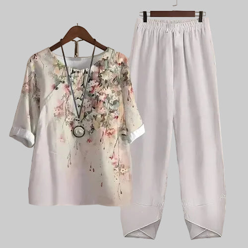 Aurora | Women's Butterfly Print Two Piece Set