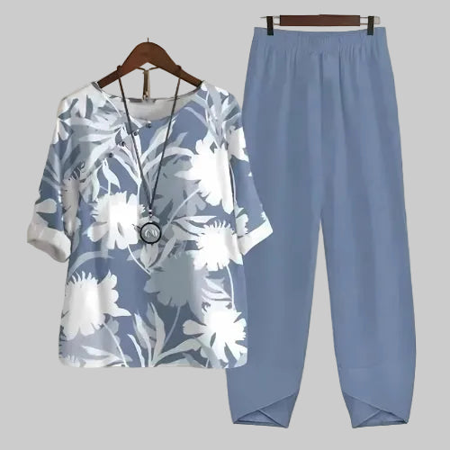 Aurora | Women's Butterfly Print Two Piece Set