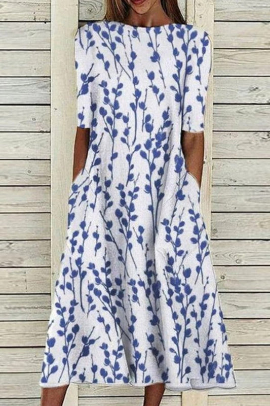 Kennedy | Crew Neck Half Sleeve Dress