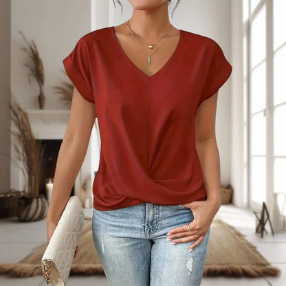 Charlotte | Relaxed Sweetheart Neck T-Shirt