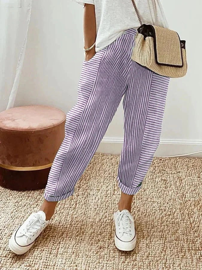 Helen | Striped Pants
