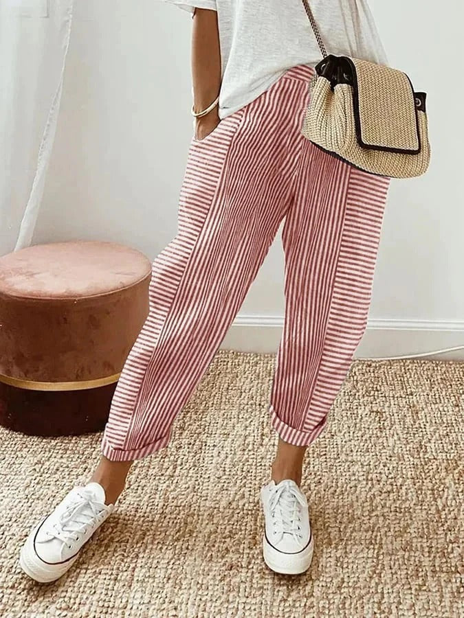 Helen | Striped Pants