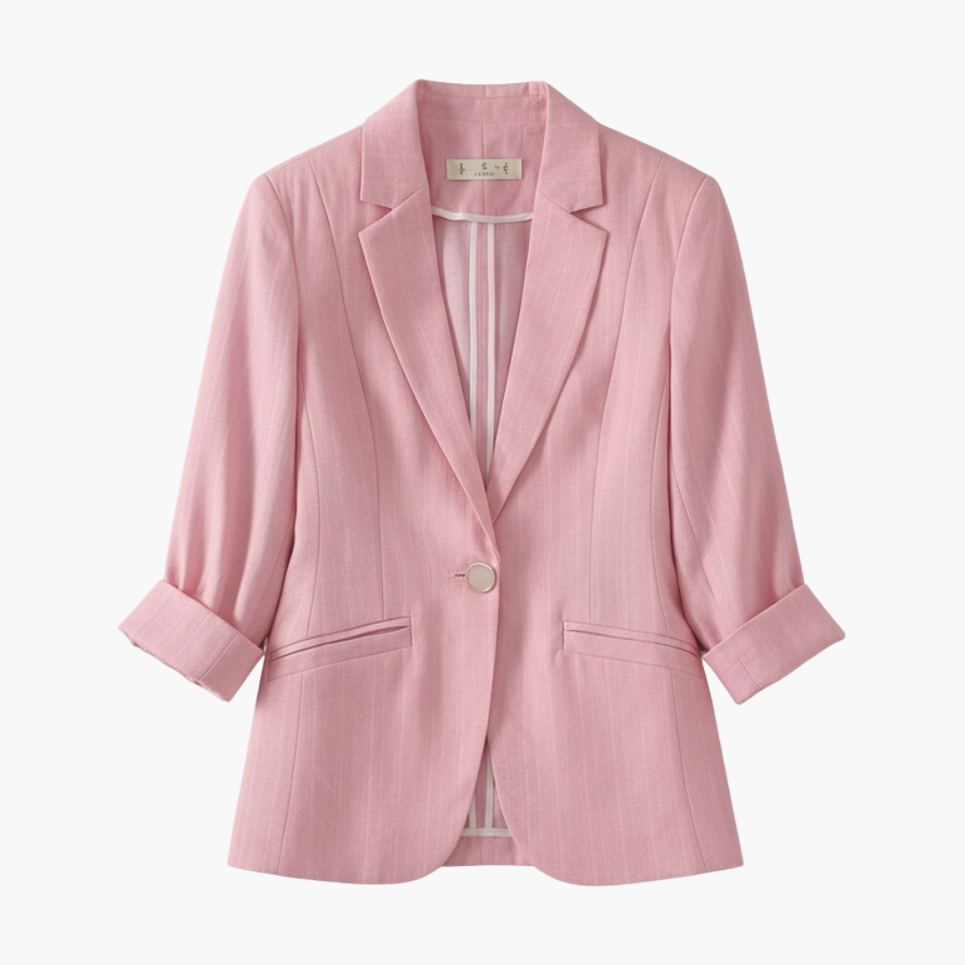 Cassidy | Women's 3/4 Sleeve Pink Blazer