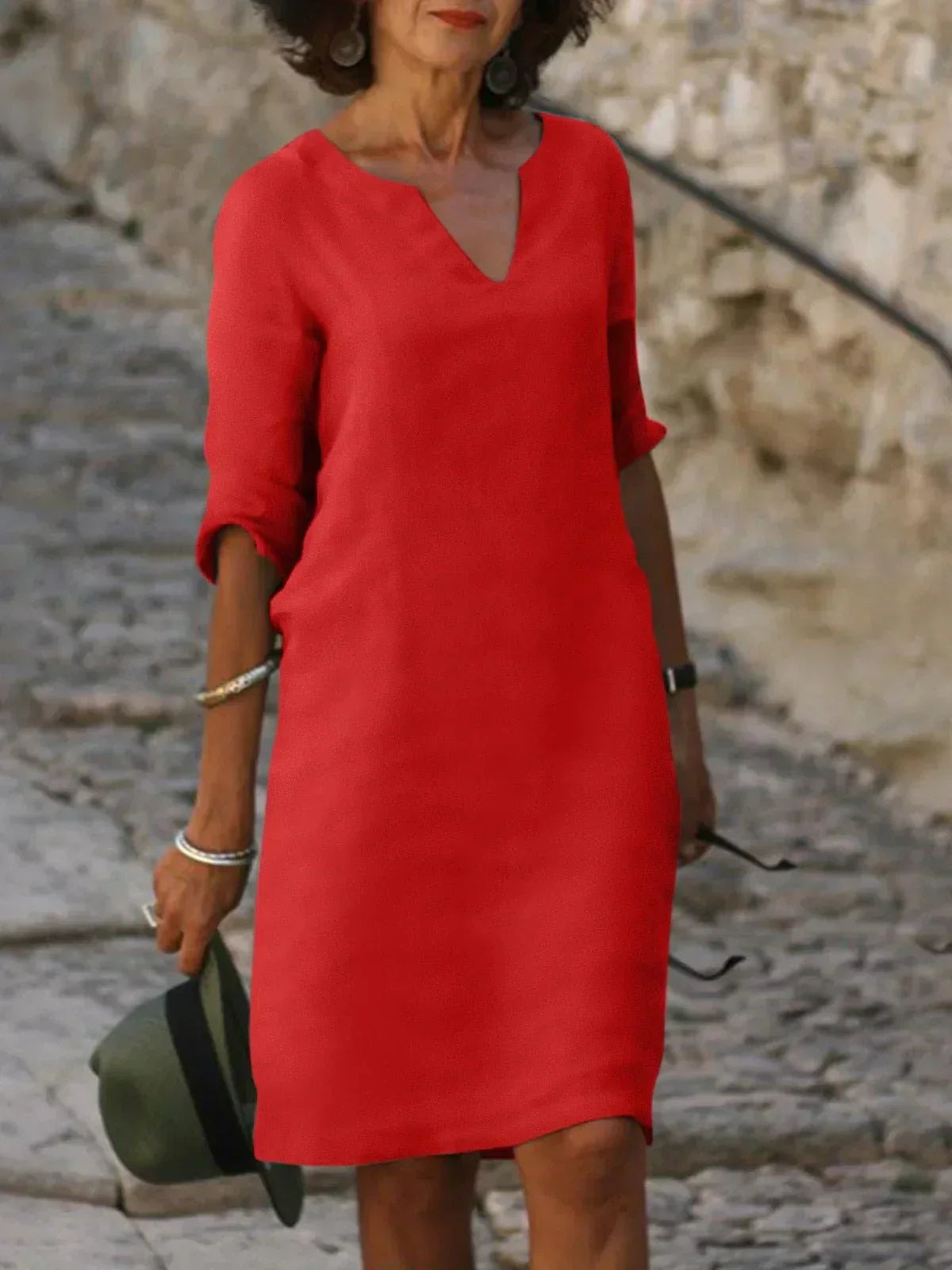 Bella | Refined Dress with V-Neck