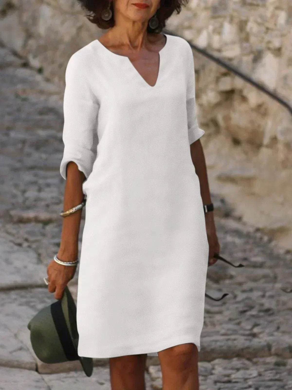Bella | Refined Dress with V-Neck