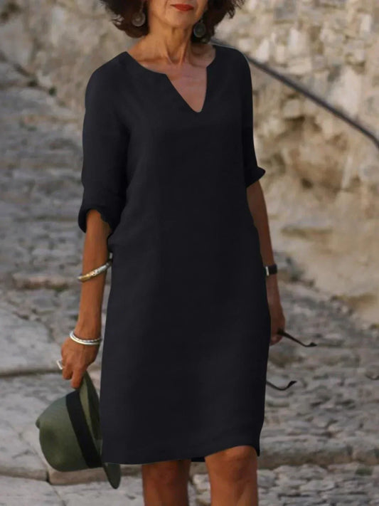 Bella | Refined Dress with V-Neck