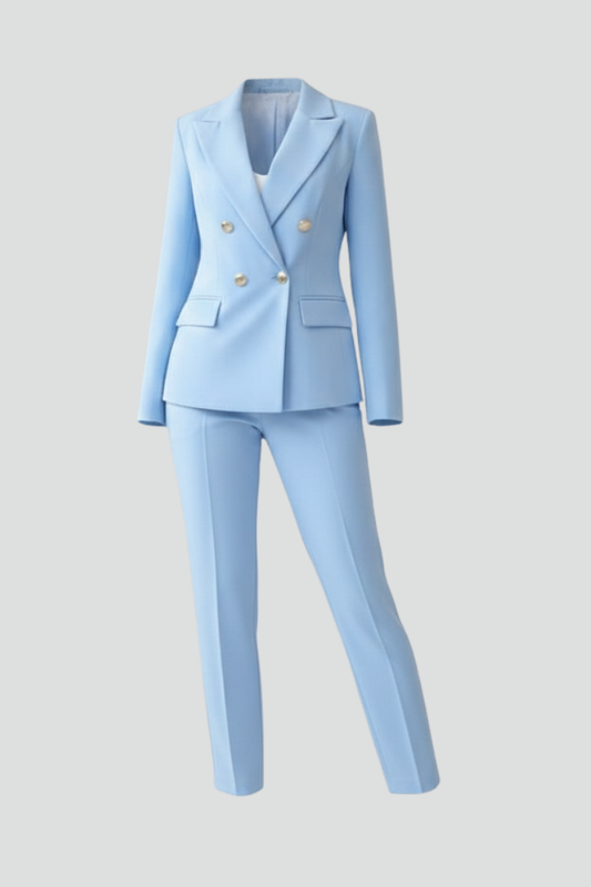 Brenda | Women's Double Breasted Blazer Suit Set