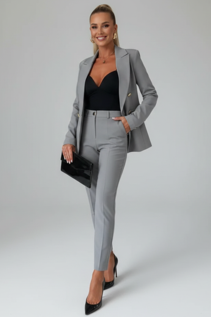 Brenda | Women's Double Breasted Blazer Suit Set