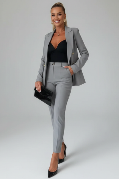 Brenda | Women's Double Breasted Blazer Suit Set