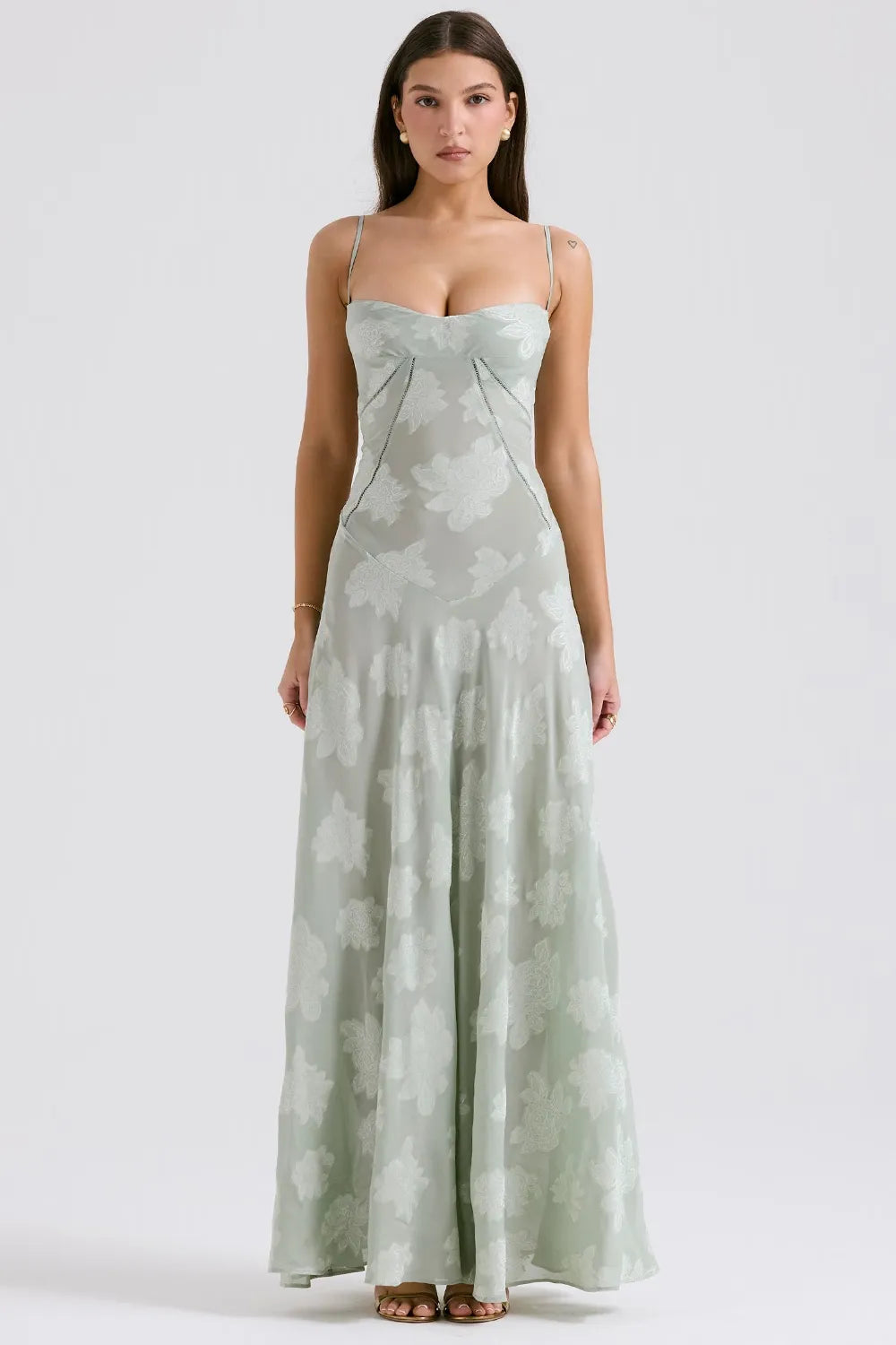 Elena | Long Summer Dress with Open Back and Adjustable Straps