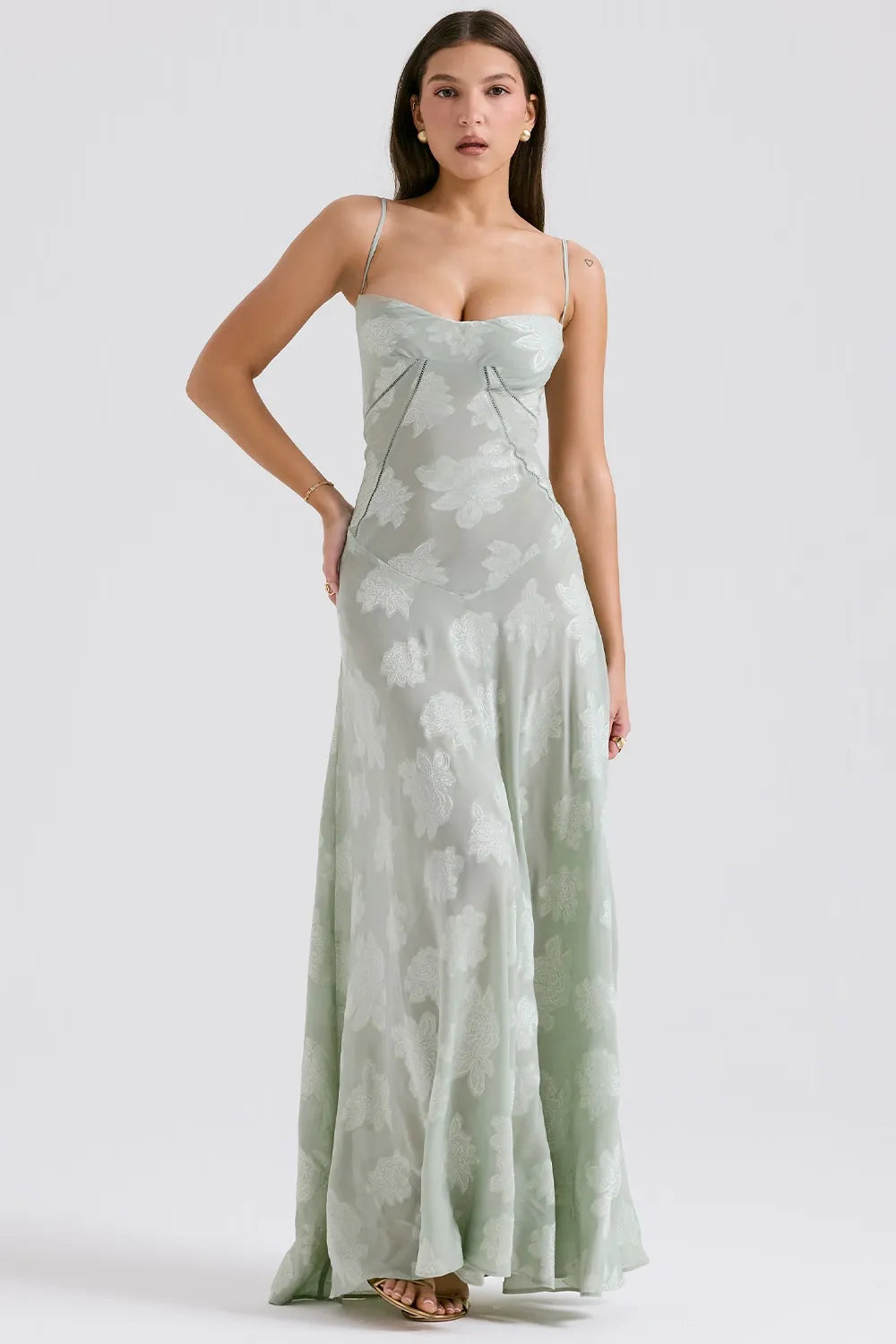 Elena | Long Summer Dress with Open Back and Adjustable Straps