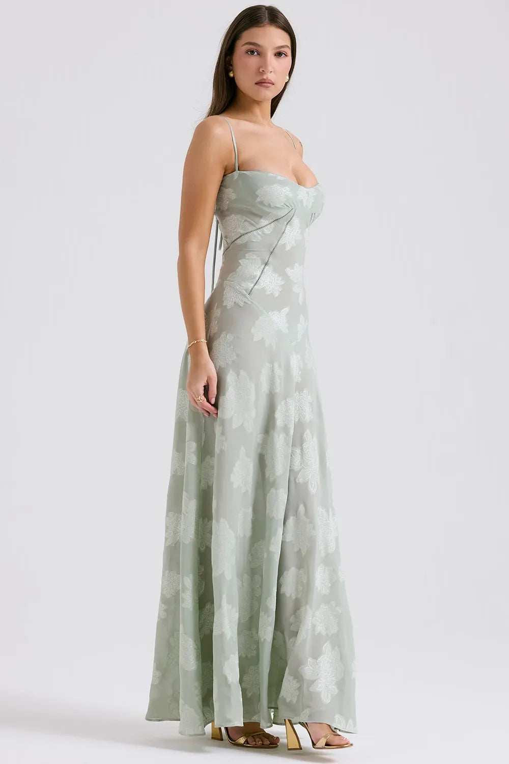 Elena | Long Summer Dress with Open Back and Adjustable Straps
