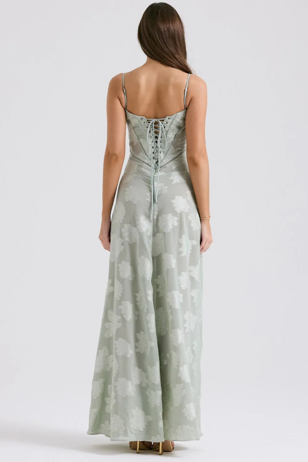 Elena | Long Summer Dress with Open Back and Adjustable Straps