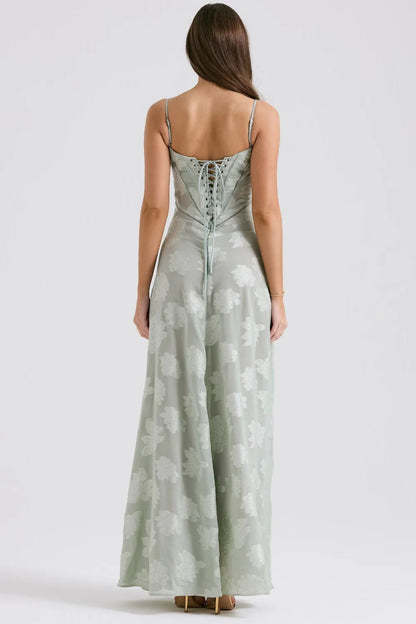 Elena | Long Summer Dress with Open Back and Adjustable Straps