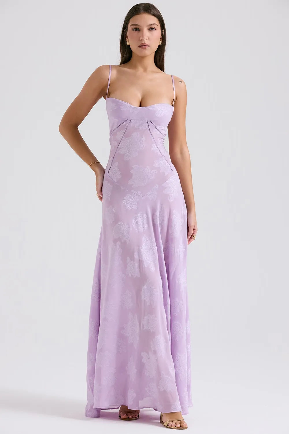 Elena | Long Summer Dress with Open Back and Adjustable Straps