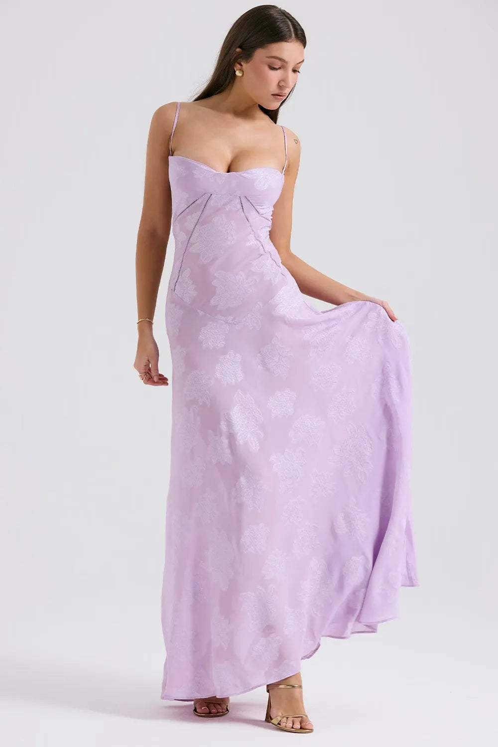 Elena | Long Summer Dress with Open Back and Adjustable Straps