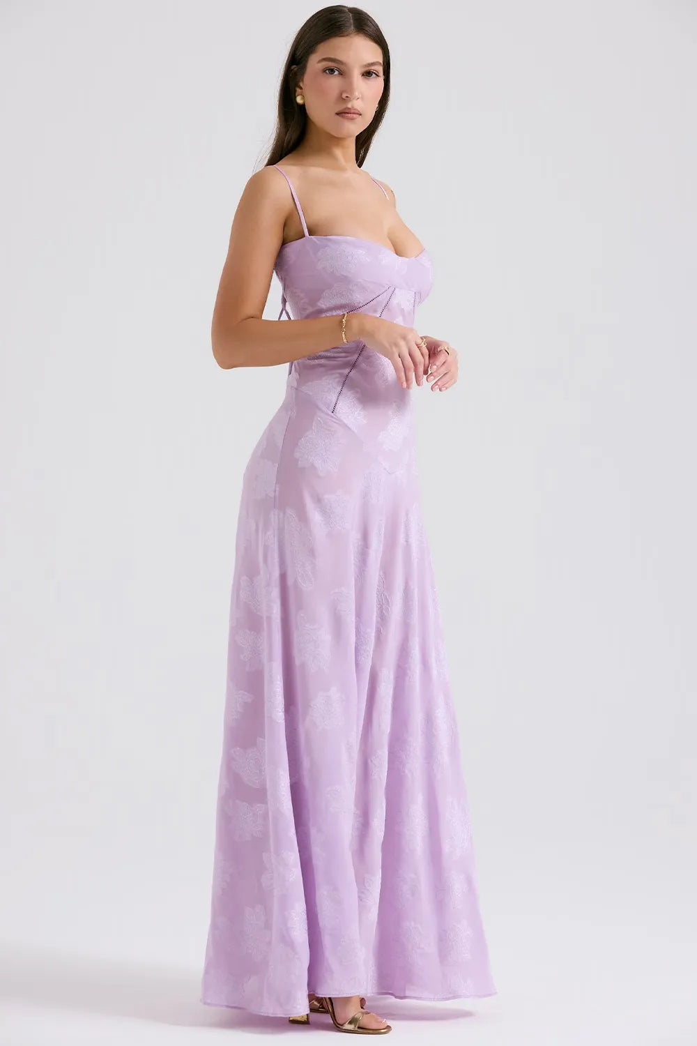 Elena | Long Summer Dress with Open Back and Adjustable Straps