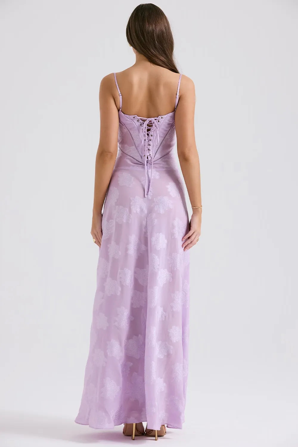 Elena | Long Summer Dress with Open Back and Adjustable Straps