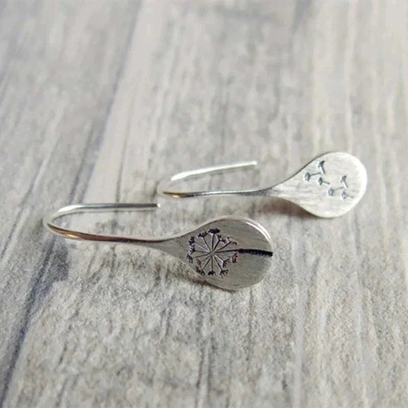 Callie | Sterling Silver Dandelion Earrings