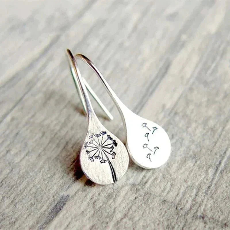 Callie | Sterling Silver Dandelion Earrings