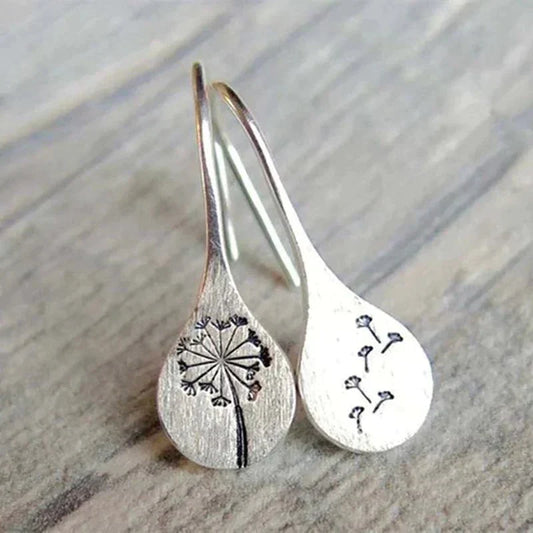 Callie | Sterling Silver Dandelion Earrings