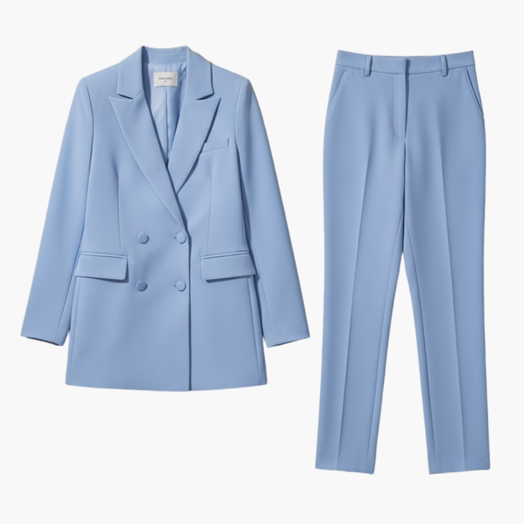 Linda | Women's Double Breasted Blazer Suit Set