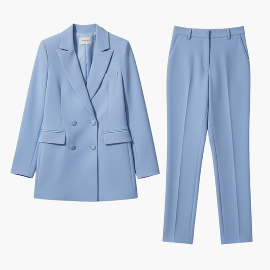Linda | Women's Double Breasted Blazer Suit Set