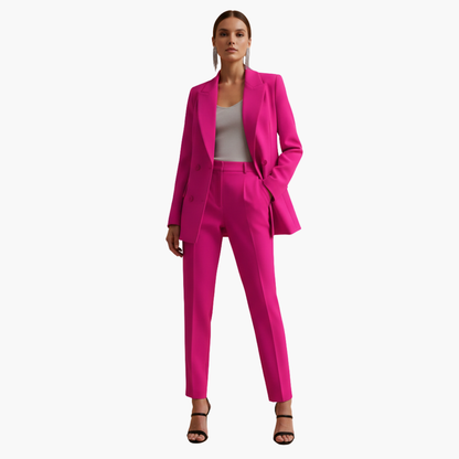 Linda | Women's Double Breasted Blazer Suit Set