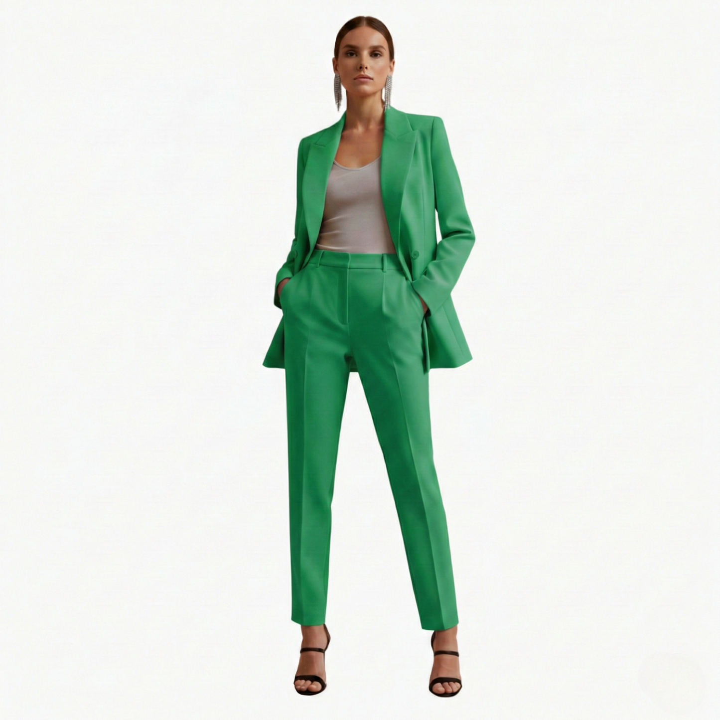 Linda | Women's Double Breasted Blazer Suit Set