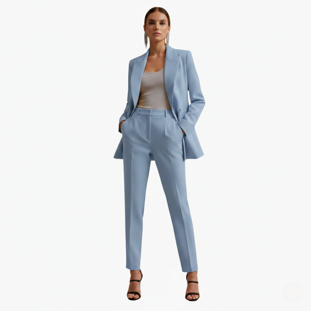 Linda | Women's Double Breasted Blazer Suit Set