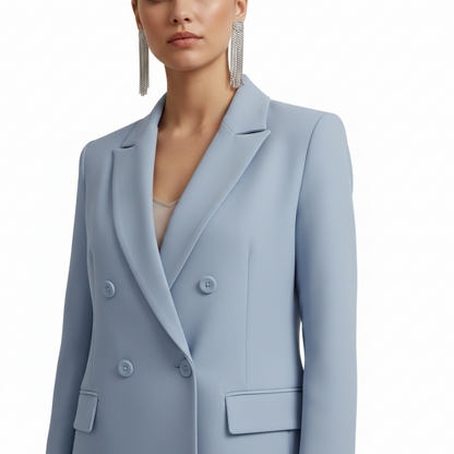 Linda | Women's Double Breasted Blazer Suit Set