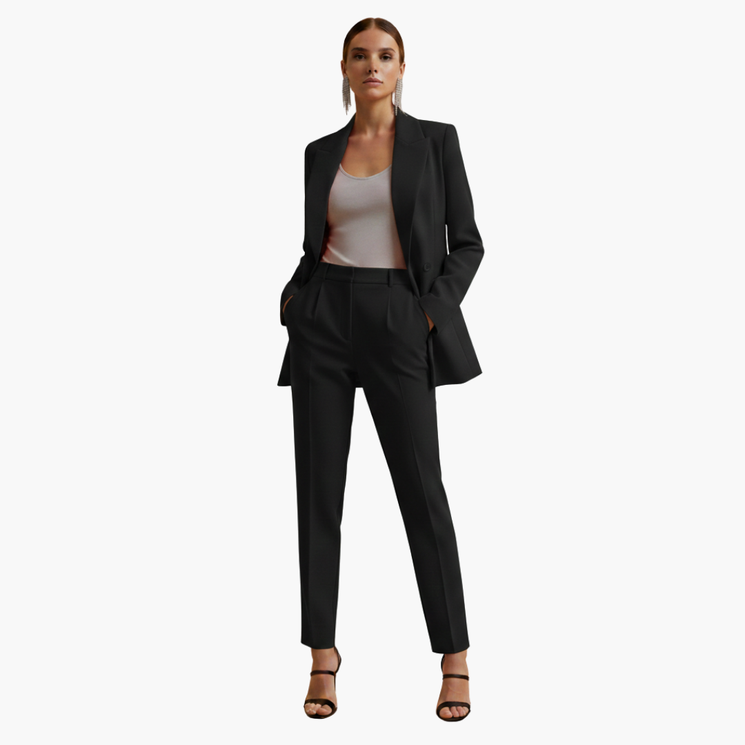 Linda | Women's Double Breasted Blazer Suit Set
