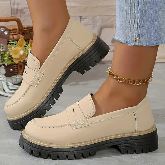 Michelle | Women's Chunky Platform Loafers