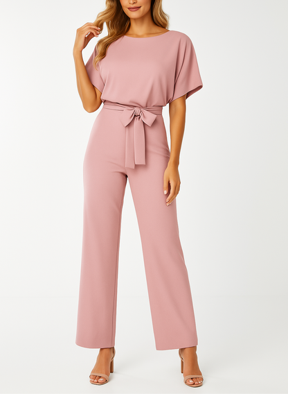 Chloe | Women's Wide-Leg Short-Sleeved Jumpsuit