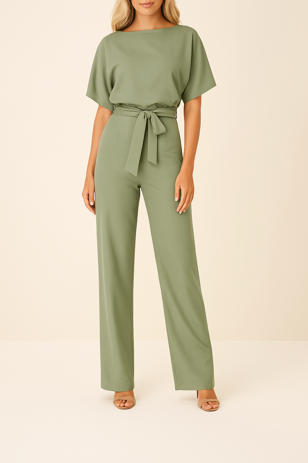 Chloe | Women's Wide-Leg Short-Sleeved Jumpsuit