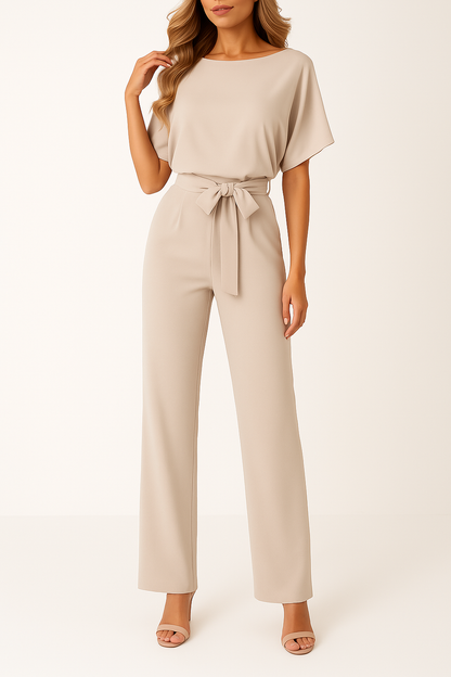 Chloe | Women's Wide-Leg Short-Sleeved Jumpsuit