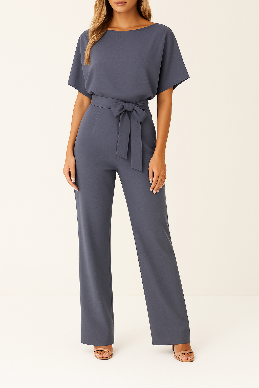 Chloe | Women's Wide-Leg Short-Sleeved Jumpsuit