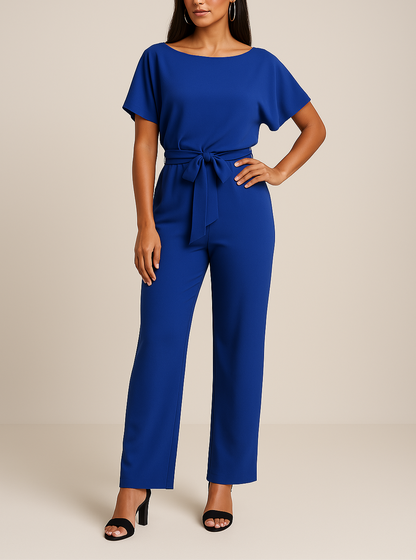 Chloe | Women's Wide-Leg Short-Sleeved Jumpsuit
