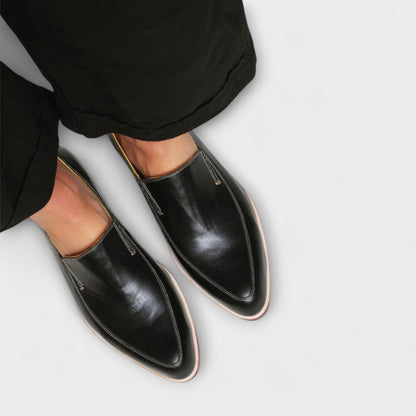 Abby | Women's Black Slip-On Loafers