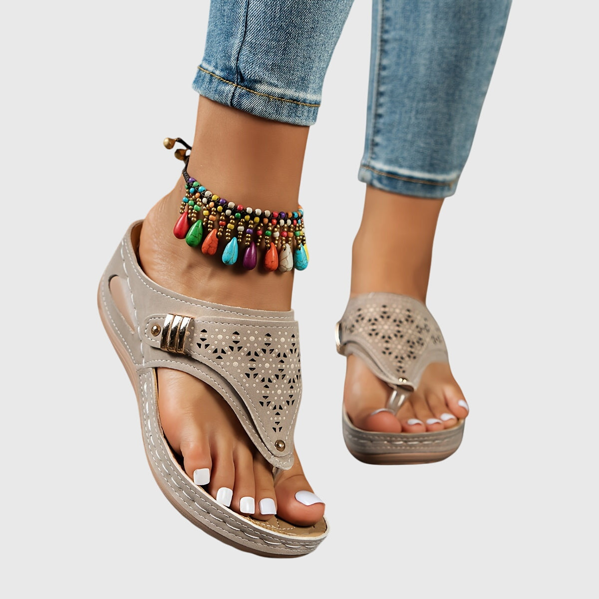 Reagan | Women's Platform Ankle Strap Sandals