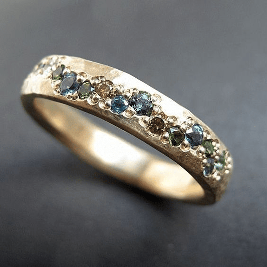 Alyssa | Retro Multicolor Gold Ring