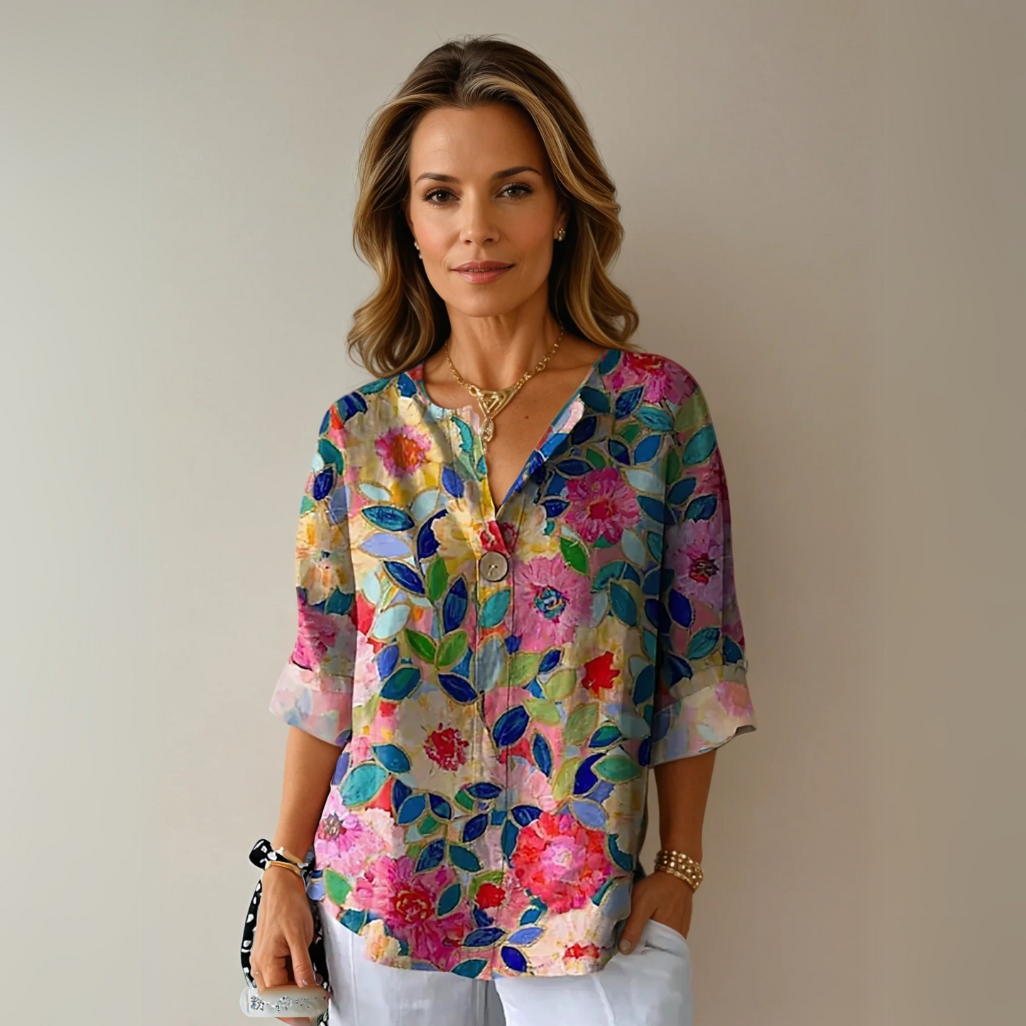Ava | Trendy Floral Print Blouse
